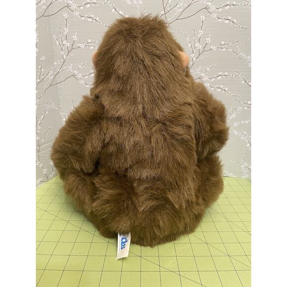 Kids of America Monkey Chimp Chimpanzee Ape Plush 15” Brown Tan Stuffed Animal - Picture 3 of 9
